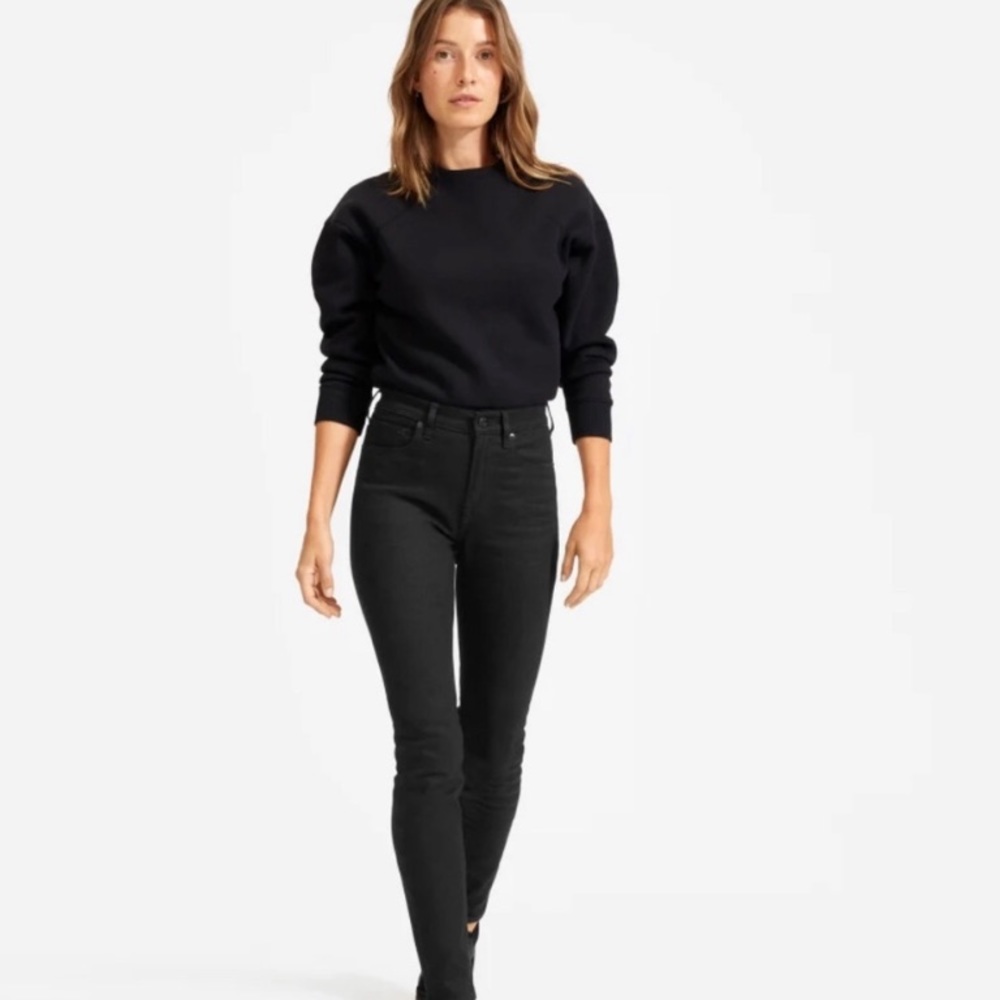 Everlane Black High Rise Ankle Jeans size 29
